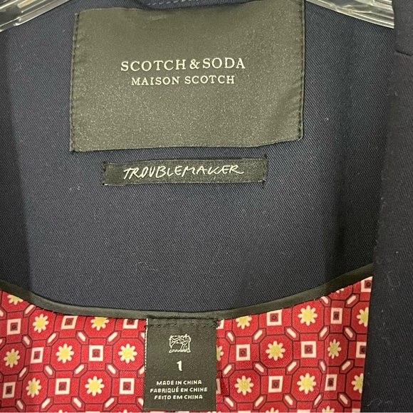 Scotch & Soda Troublemaker Navy Blue Blazer - Picture 6 of 9